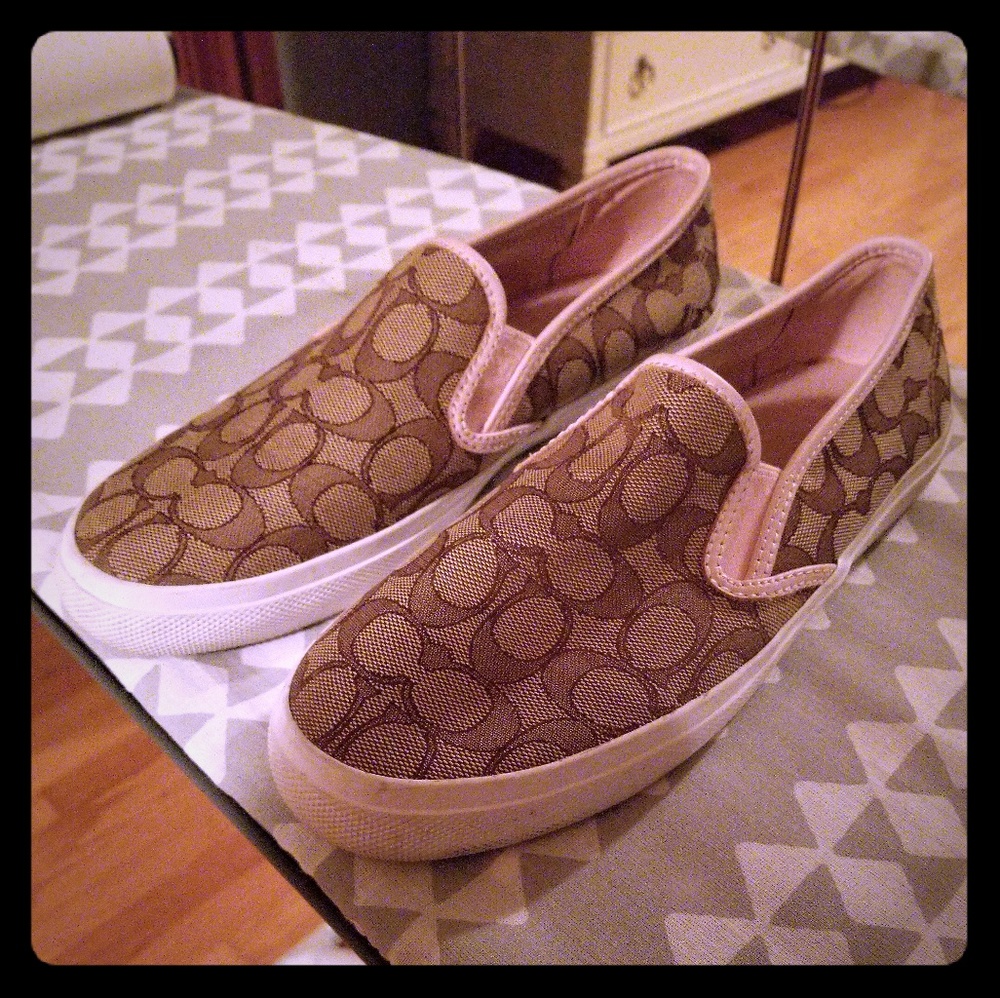 Coach loafers, lightly worn